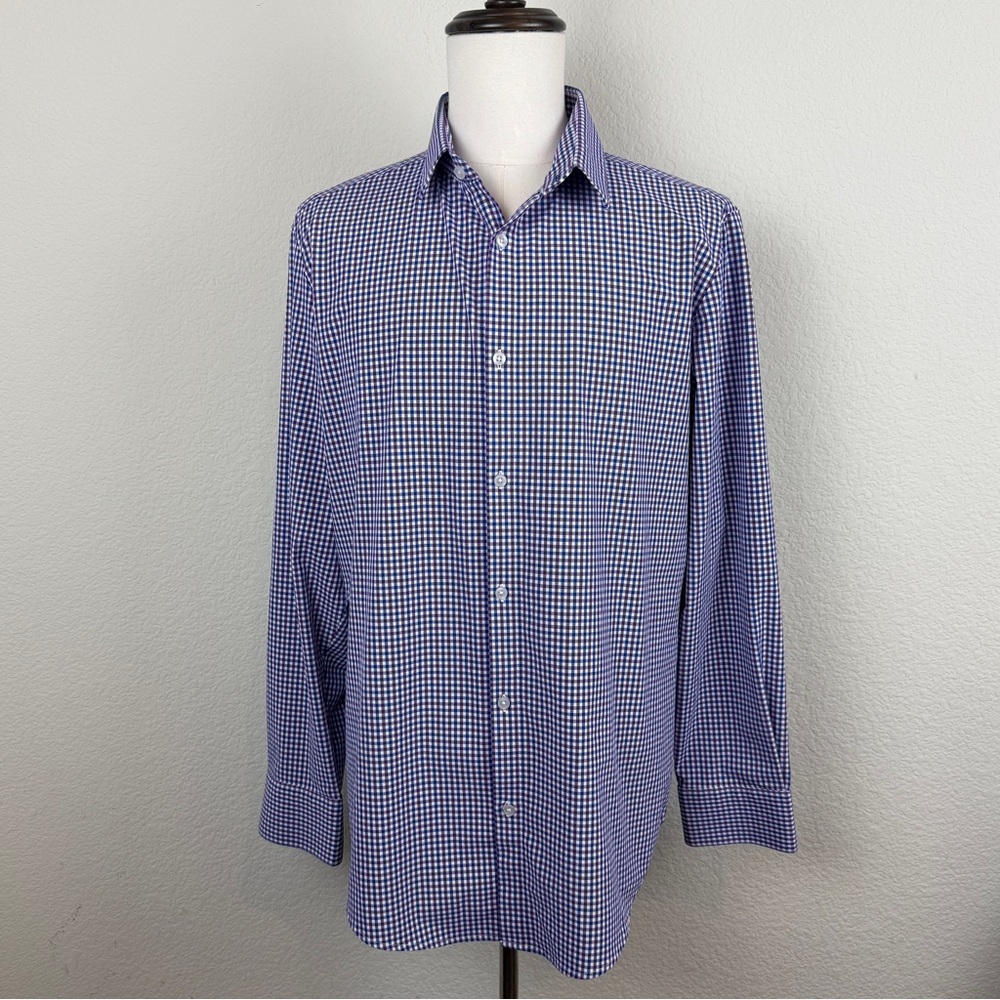 MIZZEN + MAIN Men’s Leeward Long Sleeve Performance Button Down | XL Trim Fit
